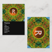 SUNFLOWERS MONOGRAM VISITEKAARTJE (Voorkant / Achterkant)