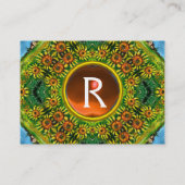 SUNFLOWERS MONOGRAM VISITEKAARTJE (Achterkant)