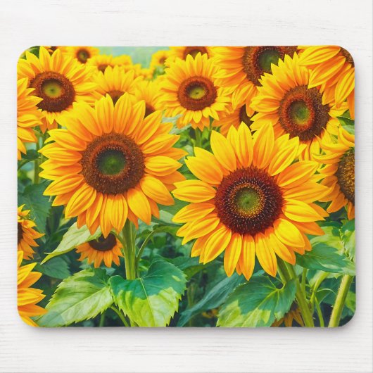 Sunflowers Mouse Pad Muismat (Voorkant)