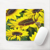 SUNFLOWERS ~ Mousepad Muismat (Met muis)