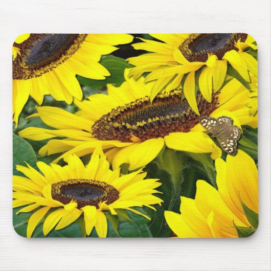 SUNFLOWERS ~ Mousepad Muismat (Voorkant)