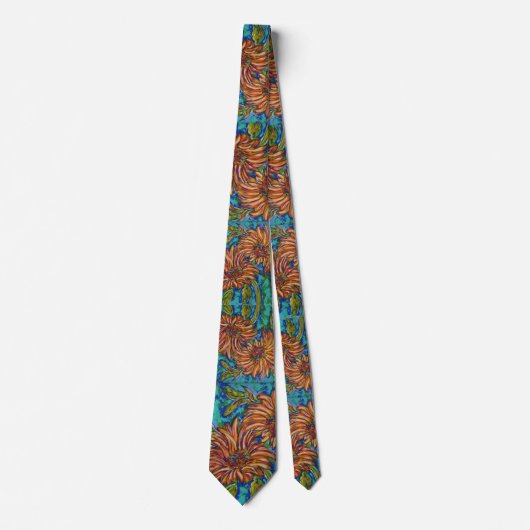 Sunflowers Neck Tie Stropdas (Voorkant)