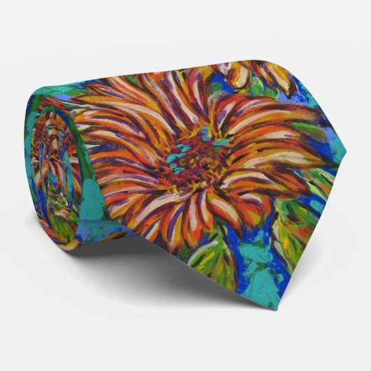 Sunflowers Neck Tie Stropdas (Opgerold)