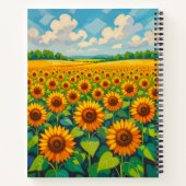 Sunflowers Notebook Notitieboek (Achterkant)