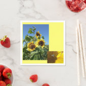Sunflowers Paper Napkin Servet (Insitu)
