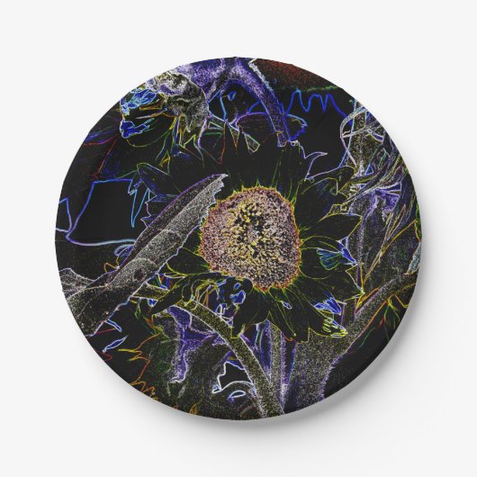 SUNFLOWERS PAPIEREN BORDJE (Voorkant)