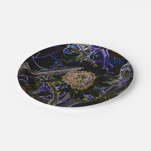 SUNFLOWERS PAPIEREN BORDJE (Gekanteld)