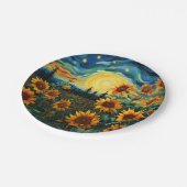 sunflowers papieren bordje (Gekanteld)