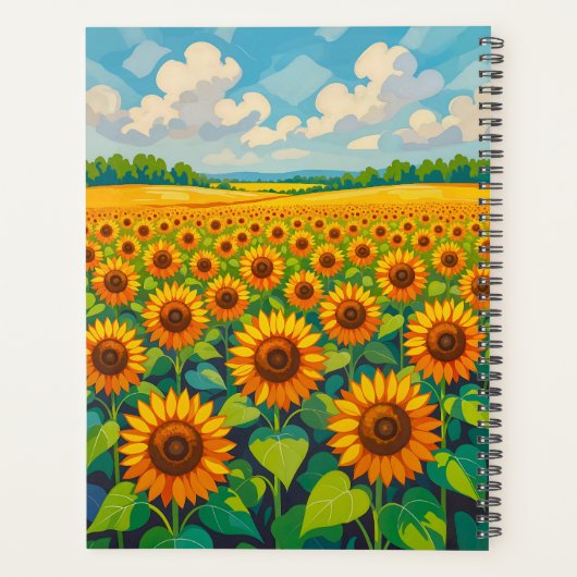 Sunflowers Planner (Achterkant)
