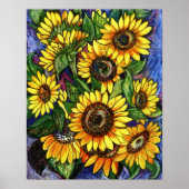 Sunflowers Poster (Voorkant)