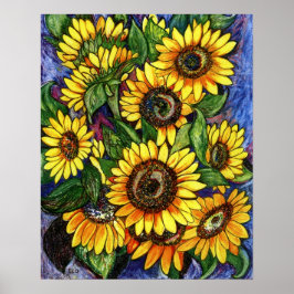 Sunflowers Poster