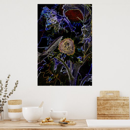 SUNFLOWERS POSTER (Keuken)