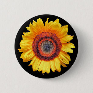 SUNFLOWERS RONDE BUTTON 5,7 CM
