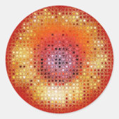 SUNFLOWERS RONDE STICKER (Voorkant)