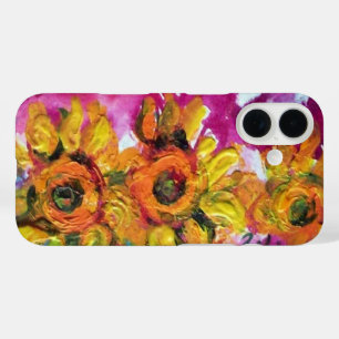 SUNFLOWERS Rustic Countryside, Yellow Floral iPhone 16 Hoesje
