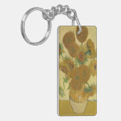 Sunflowers, Still Life Oil Painting, Van Gogh Sleutelhanger (Voorkant Links)