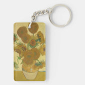 Sunflowers, Still Life Oil Painting, Van Gogh Sleutelhanger (achterkant)