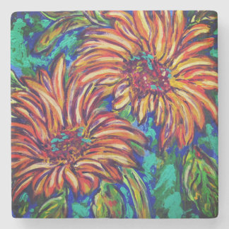 Sunflowers Stone Coaster Stenen Onderzetter