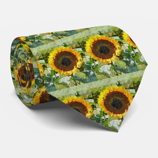 SUNFLOWERS STROPDAS (Opgerold)