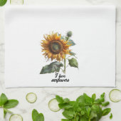 "Sunflowers" Sunflower Theedoek (Gevouwen)