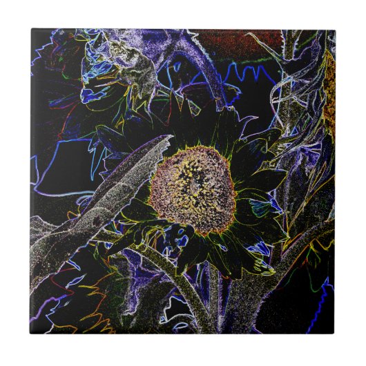 SUNFLOWERS TEGELTJE (Voorkant)