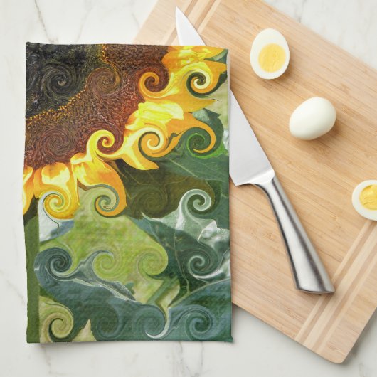 SUNFLOWERS THEEDOEK (Quarter Fold)