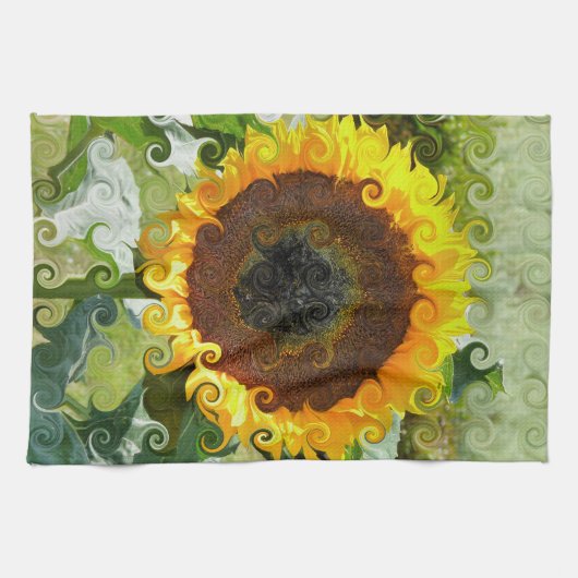 SUNFLOWERS THEEDOEK (Horizontaal)