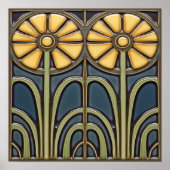 Sunflowers Tile Poster (Voorkant)