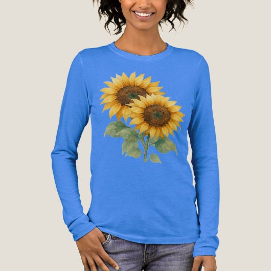 Sunflowers  Tri-Blend shirt (Voorkant)