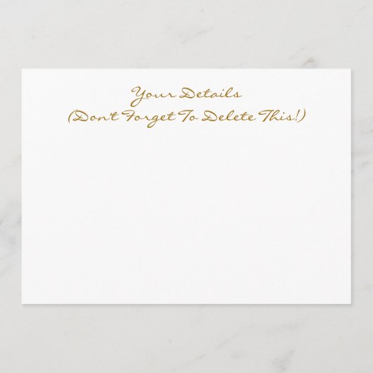 SUNFLOWERS-uitnodiging Menu (Achterkant)