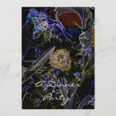 SUNFLOWERS-uitnodiging Menu (Voorkant)