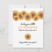 Sunflowers Valentine's Day Holiday Card Feestdagenkaart (Voorkant)