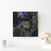 SUNFLOWERS VIERKANTE KLOK (Huis)