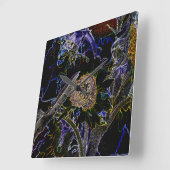 SUNFLOWERS VIERKANTE KLOK (Hoek)