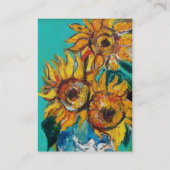 SUNFLOWERS VISITEKAARTJE (Achterkant)