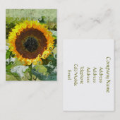 SUNFLOWERS VISITEKAARTJE (Voorkant / Achterkant)