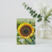 SUNFLOWERS VISITEKAARTJE (Staand voorkant)