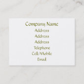 SUNFLOWERS VISITEKAARTJE (Achterkant)