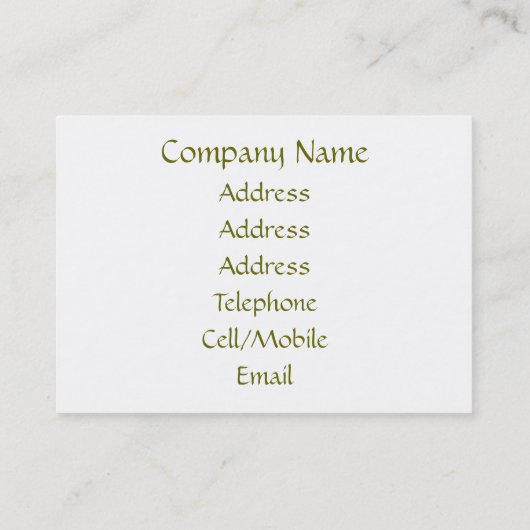 SUNFLOWERS VISITEKAARTJE (Achterkant)