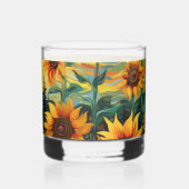 Sunflowers Whisky Glas (Achterkant)