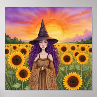 SunFlowerWitch Poster