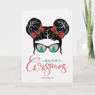 Sunglass Christmas Custom Wenskaart Kaart