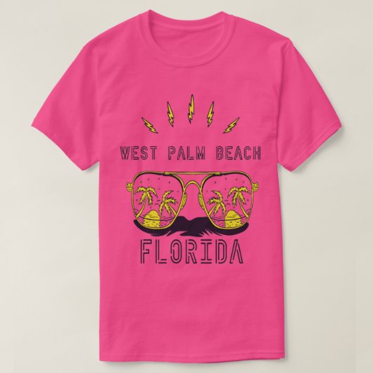 Sunglass Florida West Palm Beach Palm Beach T-shirt (Design voorkant)