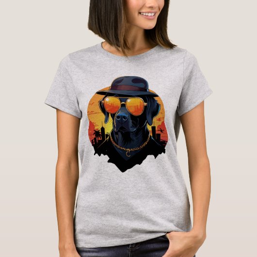 Sunglass Pup Swagger T-shirt (Voorkant)