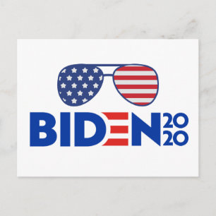 SUNGLASSEN JOE BIDEN VOOR DE VERKIEZING VAN PRESID BRIEFKAART