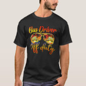 Sunglasses Bus Driver Off Duty Bus Driver Summer V T-shirt (Voorkant)