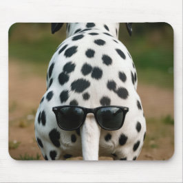 Sunglasses On a Dalmatian Dog Tail Muismat