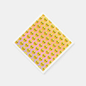 Sunglasses On Sun with Polka Dot Background Servet (Hoek)