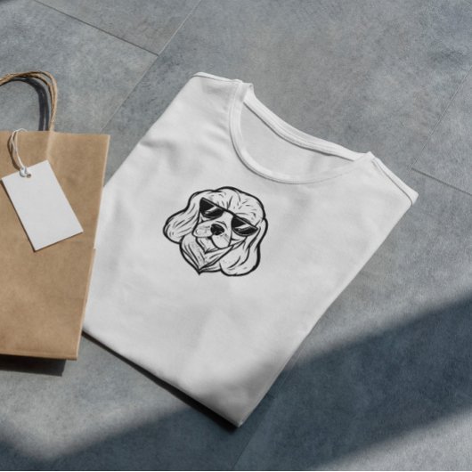 Sunglazen Cool Dog T-shirt