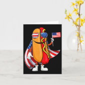 Sungles Amerikaanse vlag USA Grappig 4th van juli Kaart (Gele Bloem)